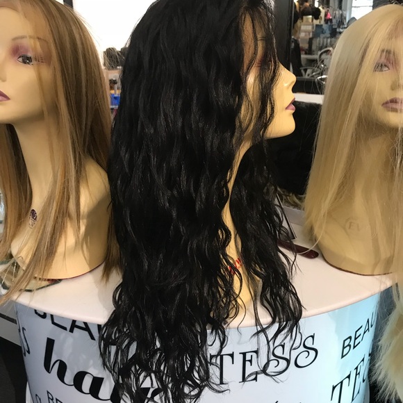 Black curly wig Long Human hair Blende 2020  lace main image 5